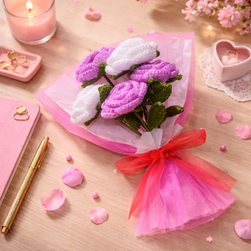 Purple Rose Bouquet