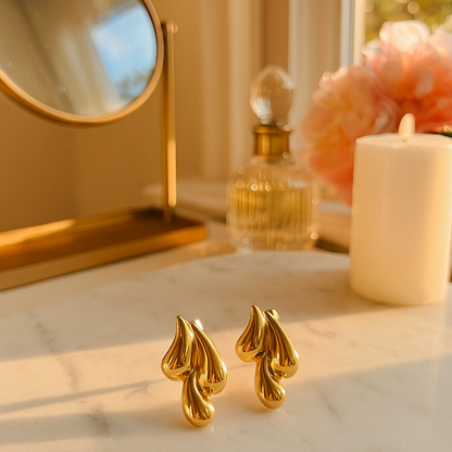 Droplet Statement Earrings (Anti-Tarnish)