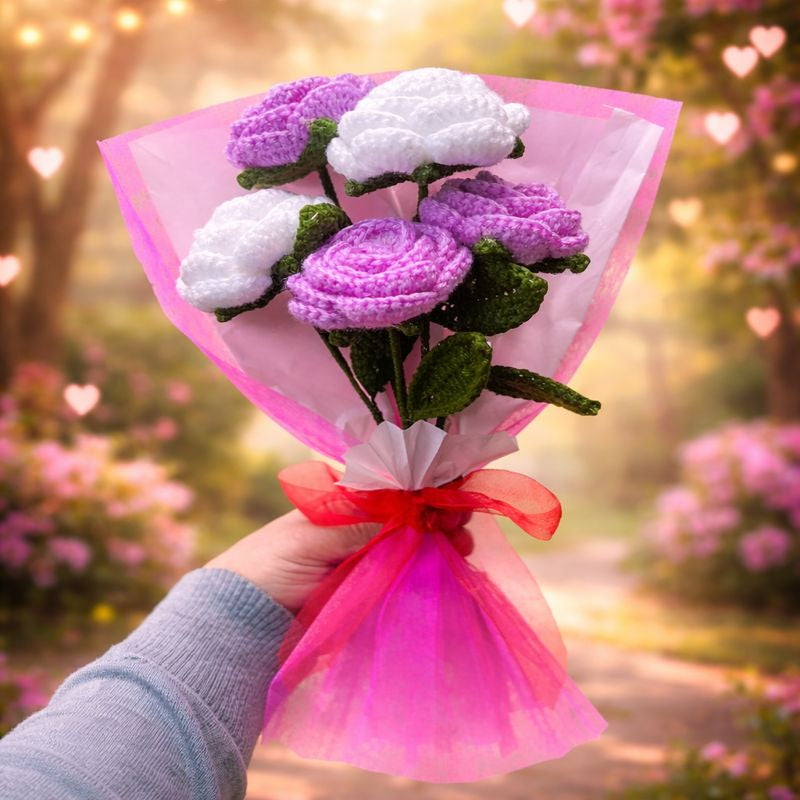 Purple Rose Bouquet