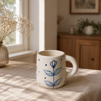 Indigo Bloom Mug
