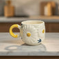Ceramic Mug with Sunflower Design