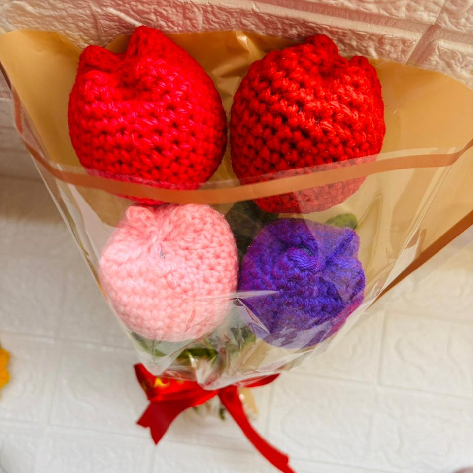 Forever Tulip Crochet Bouquet