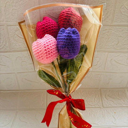 Forever Tulip Crochet Bouquet