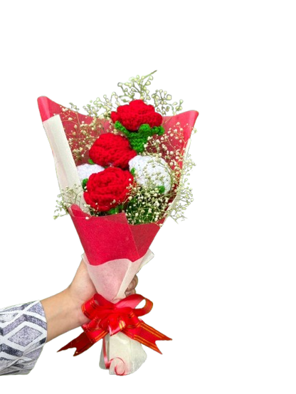 Crochet Rose Flower Bouquet | Roses