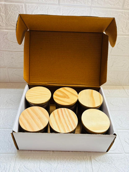 Coffee Bliss Soy Wax Scented Candle – Pack of 6 Pure Aroma