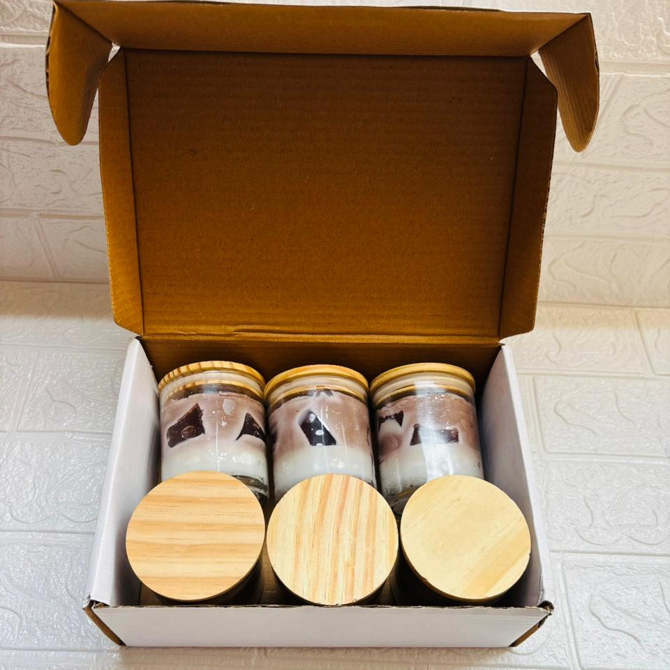 Coffee Bliss Soy Wax Scented Candle – Pack of 6 Pure Aroma