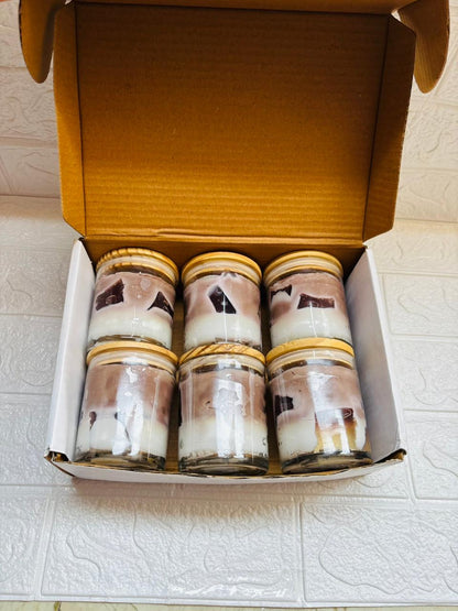 Coffee Bliss Soy Wax Scented Candle – Pack of 6 Pure Aroma